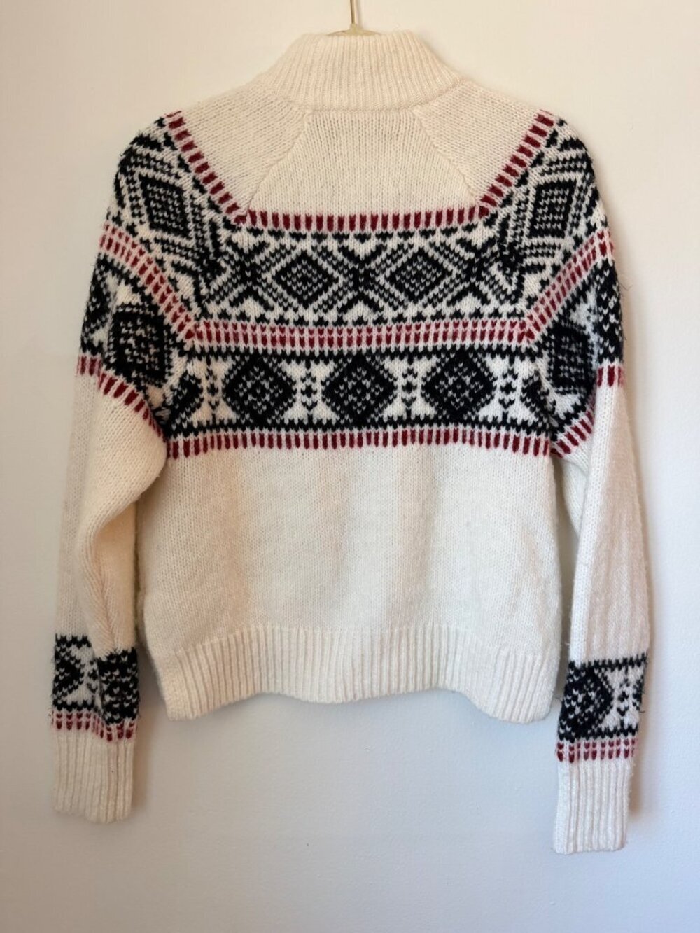 Abercrombie & Fitch Womens Fair Isle Knit Turtleneck Sweater XS - Picture 3 of 5
